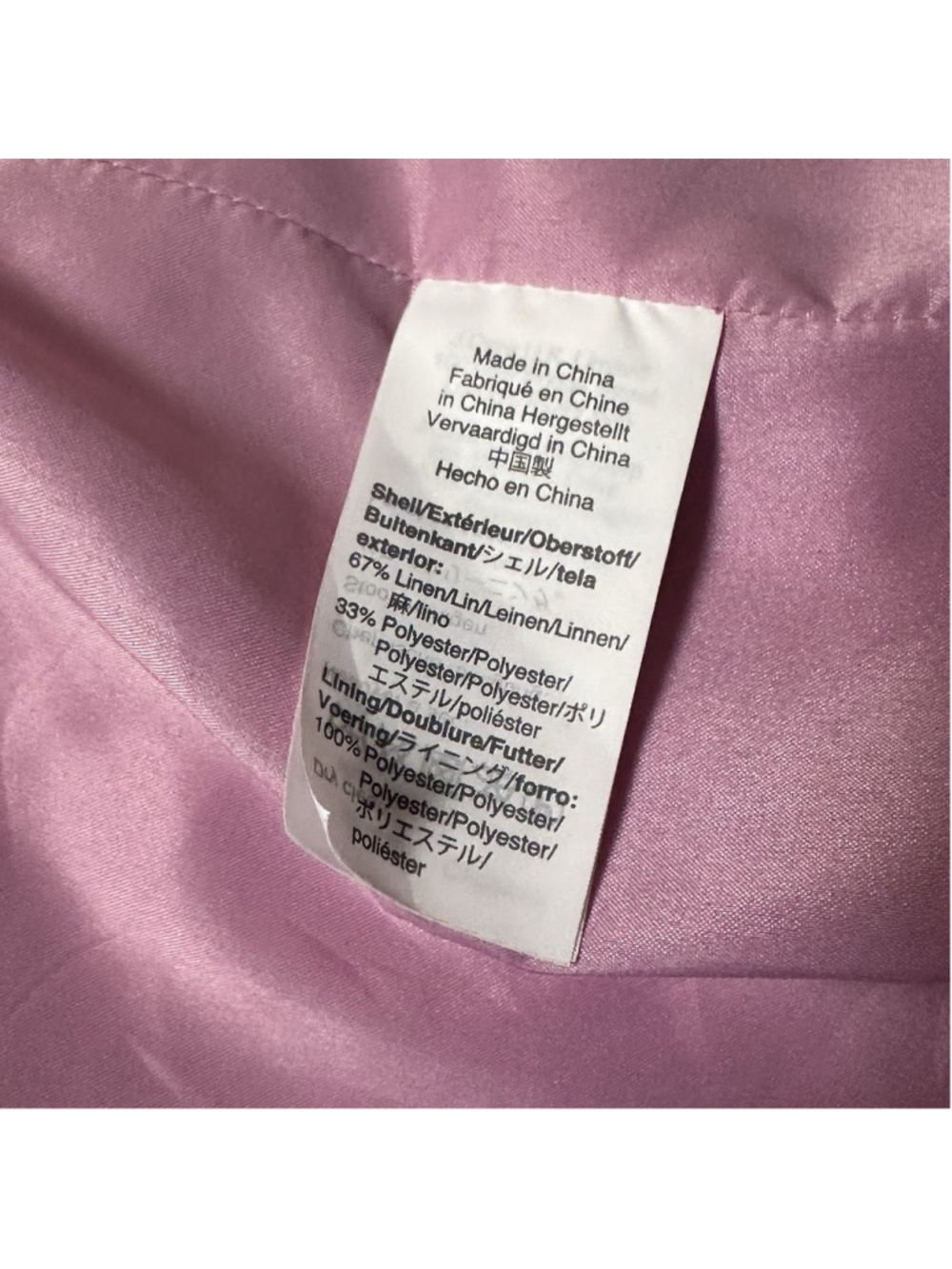 J Crew Blazer Womens 14 Pink Parke Linen Blend One Button Suit Jacket Office - Picture 9 of 12